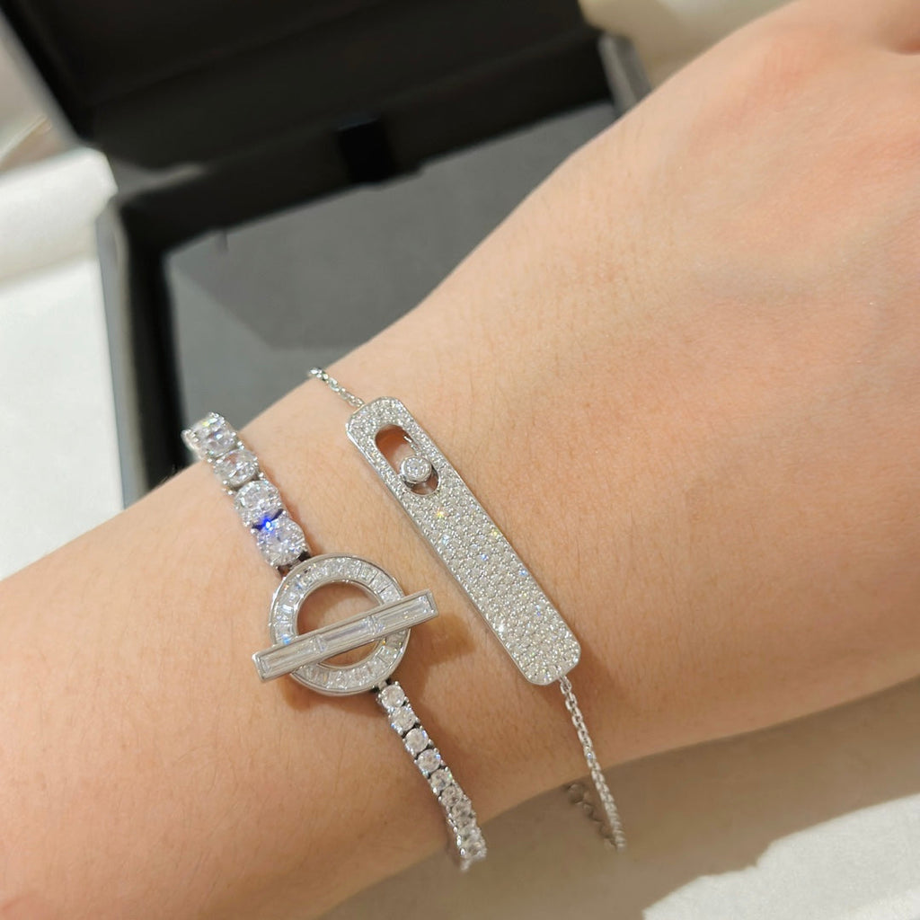 [⭐Miroze]MOVE CLASSIQUE DIAMOND PAVED BRACELET
