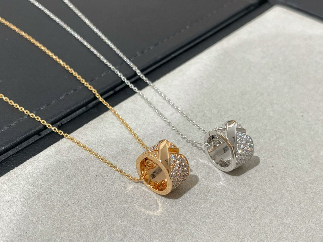 ⭐Miroze LIENS EVIDENCE DIAMOND PAVED NECKLACE