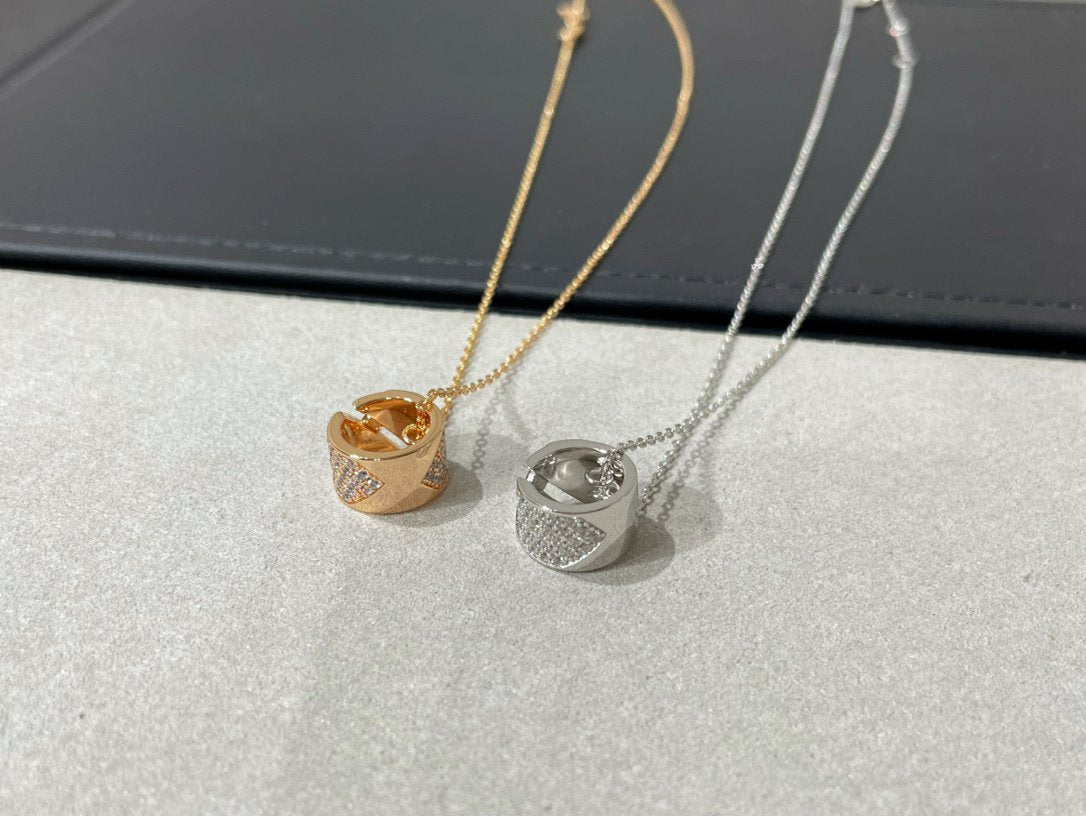 ⭐Miroze LIENS EVIDENCE DIAMOND PAVED NECKLACE