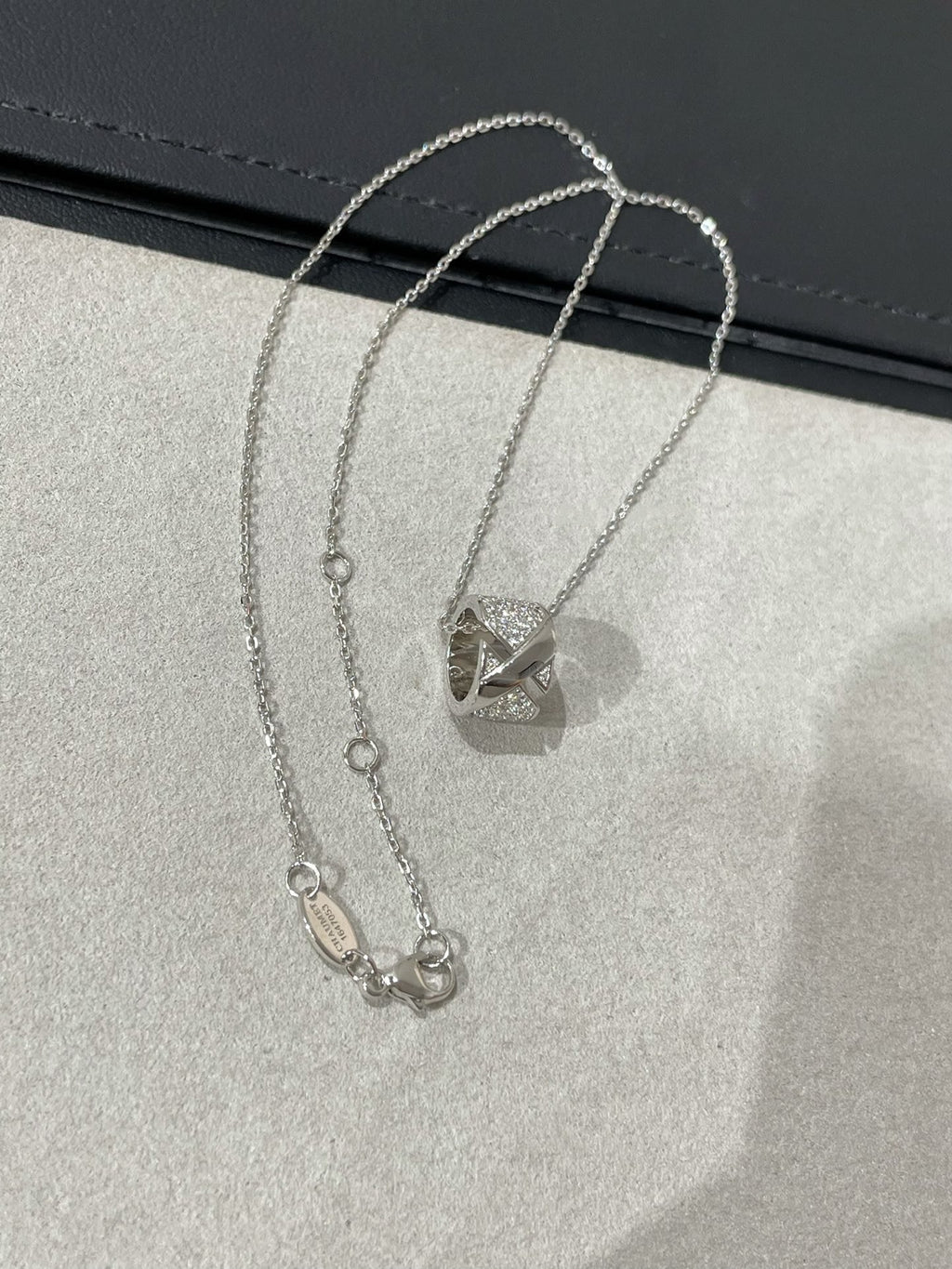 ⭐Miroze LIENS EVIDENCE DIAMOND PAVED NECKLACE