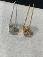 ⭐Miroze LIENS EVIDENCE DIAMOND PAVED NECKLACE