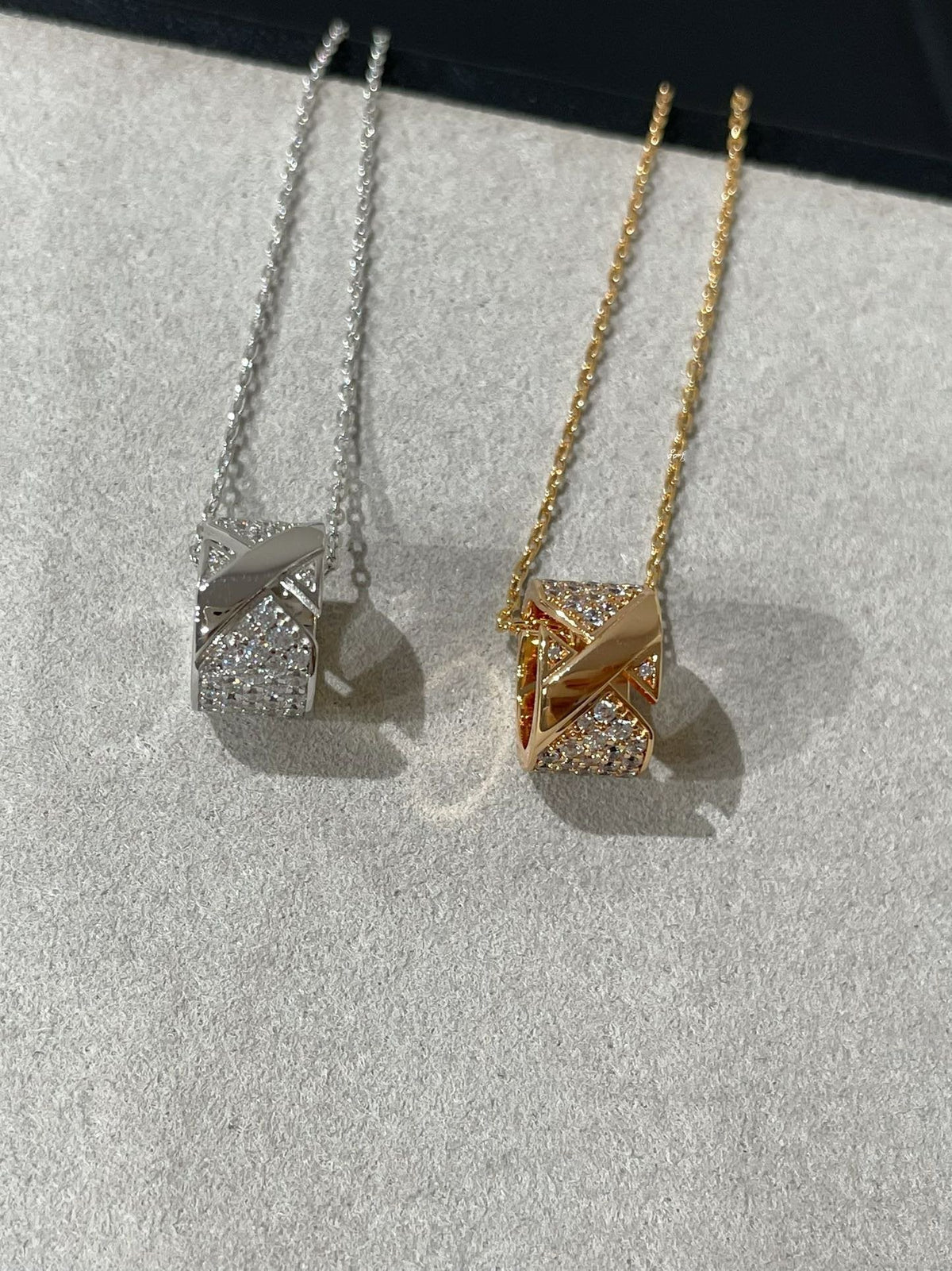 ⭐Miroze LIENS EVIDENCE DIAMOND PAVED NECKLACE