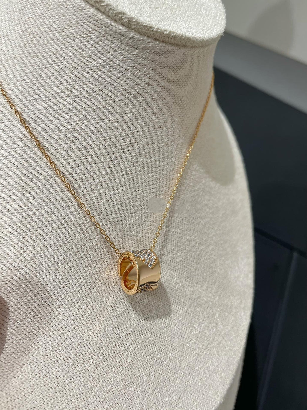 ⭐Miroze LIENS EVIDENCE DIAMOND PAVED NECKLACE