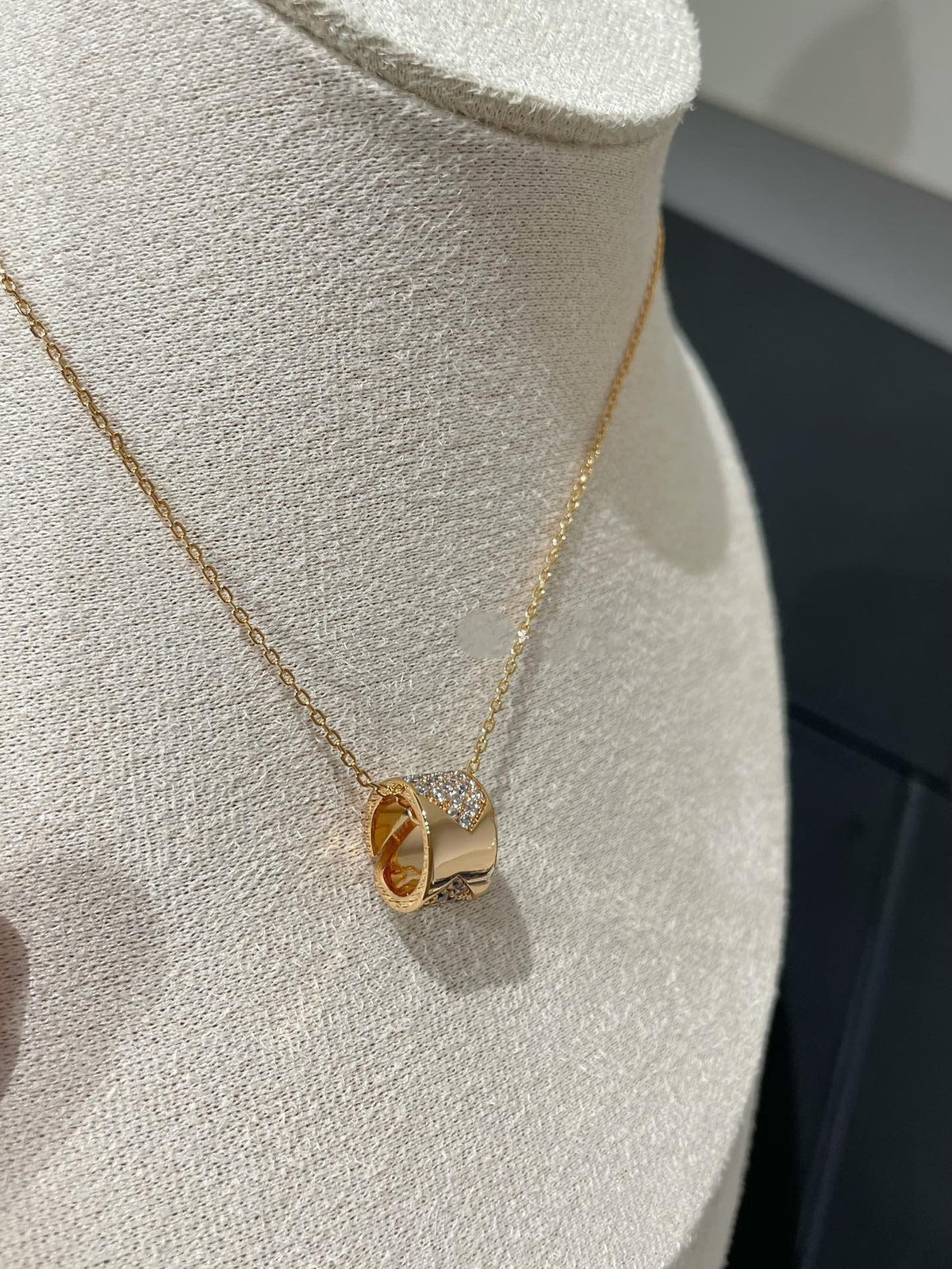⭐Miroze LIENS EVIDENCE DIAMOND PAVED NECKLACE