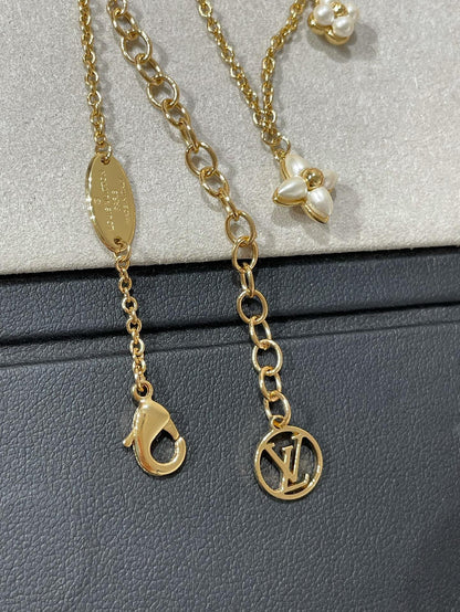 [⭐Miroze]FLOWERGRAM GOLD MOP DOUBLE ROW NECKLACE