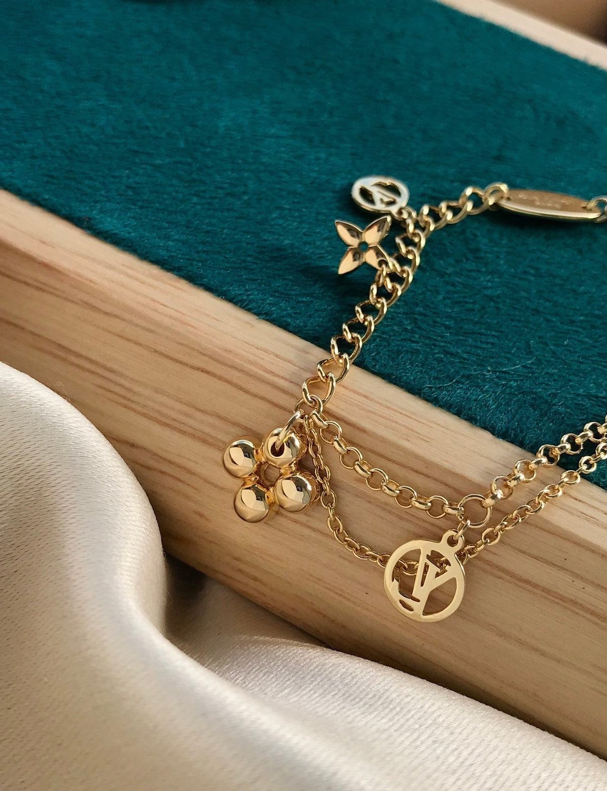 [⭐Miroze]BLOOMING PINK GOLD MOP BRACELET