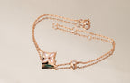 ⭐Miroze STAR PINK MOP 1 DIAMOND PINK GOLD NECKLACE