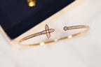 ⭐Miroze IDYLLE GOLD OPEN BRACELET DIAMOND PAVED