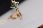 ⭐Miroze STAR AND SUN 4 MOTIF PINK GOLD MALACHITE BRACELET