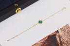 ⭐Miroze STAR AND SUN 4 MOTIF PINK GOLD MALACHITE BRACELET