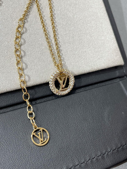 [⭐Miroze]BY NIGHT DIAMOND PAVED NECKLACE