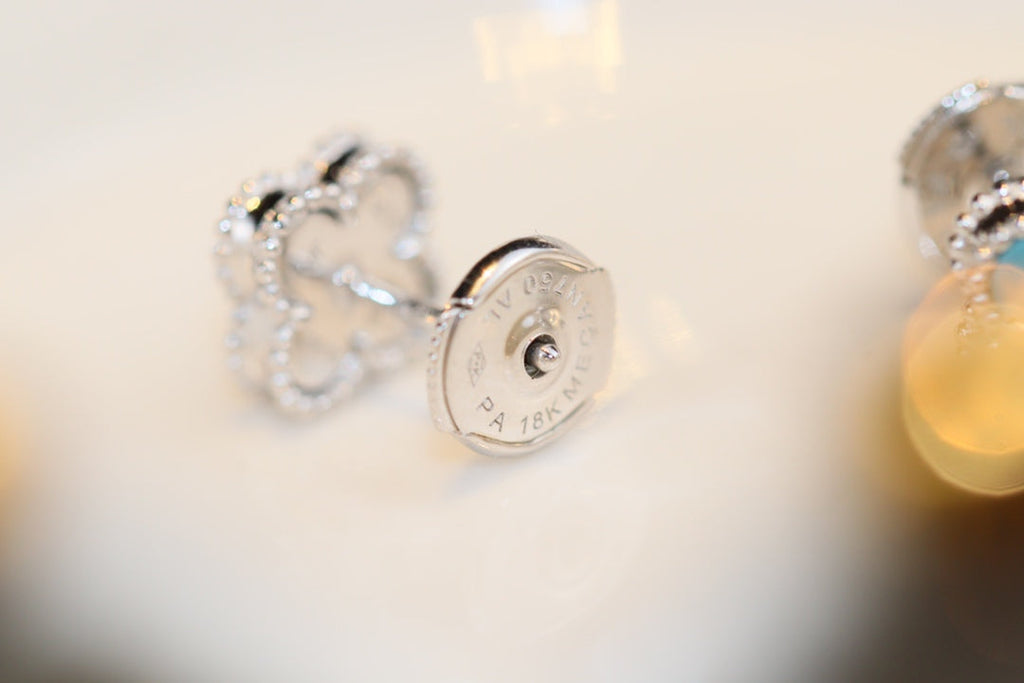 ⭐Miroze CLOVER MINI TURQUOISE SILVER STUD EARRINGS