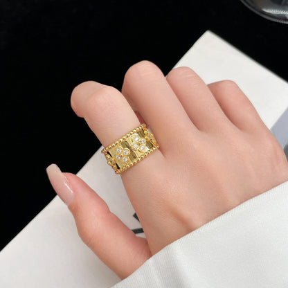 [⭐Miroze]PERLEE DIAMOND LARGE RING