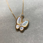 ⭐Miroze BUTTERFLY MOP DIAMOND NECKLACE