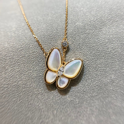 [⭐Miroze]BUTTERFLY MOP DIAMOND NECKLACE
