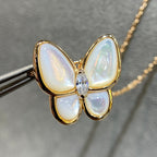 ⭐Miroze BUTTERFLY MOP DIAMOND NECKLACE