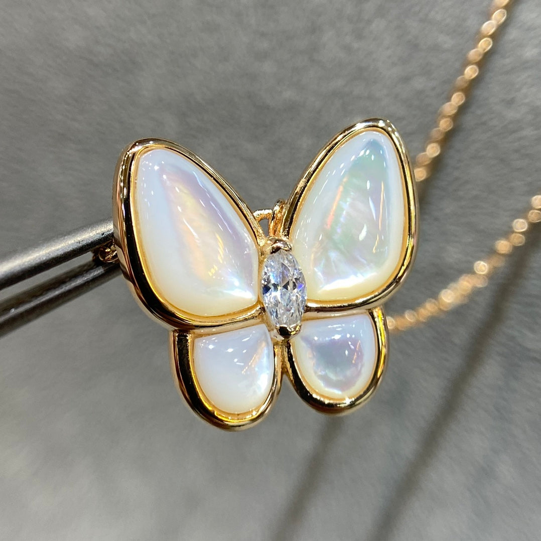 [⭐Miroze]BUTTERFLY MOP DIAMOND NECKLACE