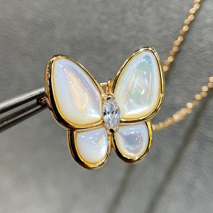 [⭐Miroze]BUTTERFLY MOP DIAMOND NECKLACE