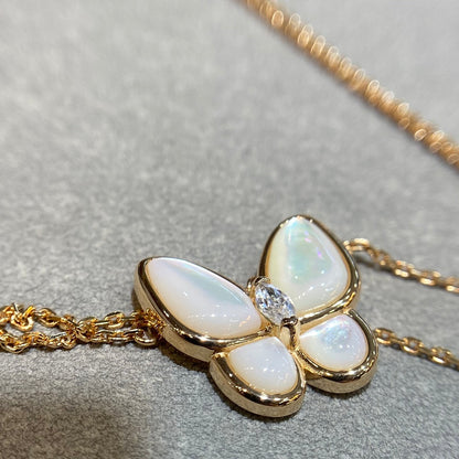 [⭐Miroze]BUTTERFLY MOP DIAMOND NECKLACE