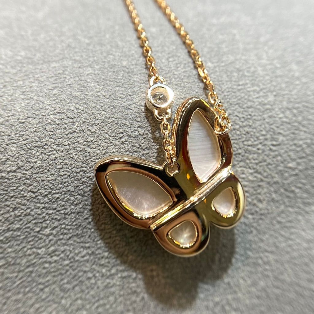 ⭐Miroze BUTTERFLY MOP DIAMOND NECKLACE