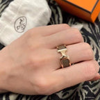 ⭐Miroze OLYMPE PINK GOLD RING