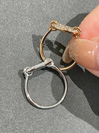 [⭐Miroze]RONDE SMALL DIAMOND RING