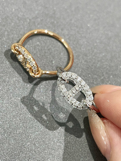[⭐Miroze]RONDE SMALL DIAMOND RING