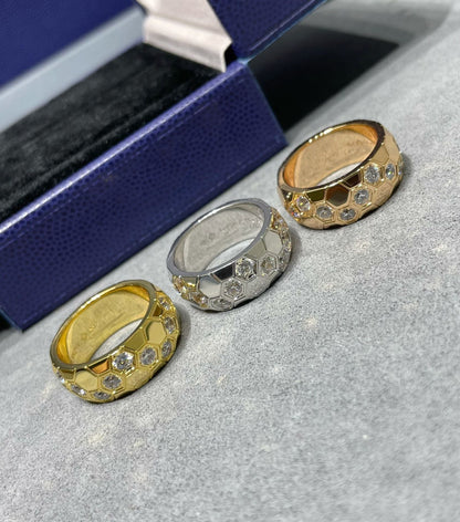 [⭐Miroze]BEE LOVE DIAMOND LARGE RING