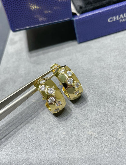 [⭐Miroze]BEE LOVE DIAMOND HOOP EARRINGS