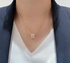 ⭐Miroze BEE LOVE DIAMOND PAVED 3 ROW NECKLACE