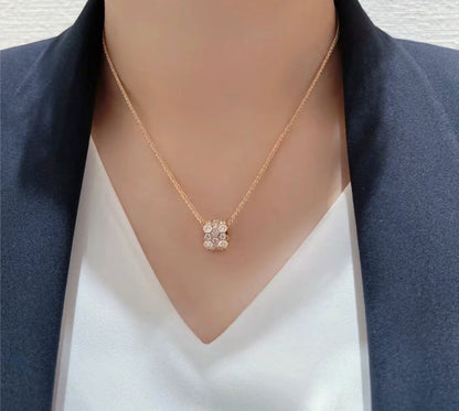 [⭐Miroze]BEE LOVE ダイヤモンドパヴェ 3連ネックレス
