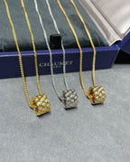 ⭐Miroze BEE LOVE DIAMOND PAVED 3 ROW NECKLACE