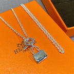 ⭐Miroze CONSTANCE PEDANT SILVER NECKLACE