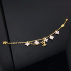⭐Miroze LOGO 6 MOTIF STAR AND SUN GOLD BRACELET