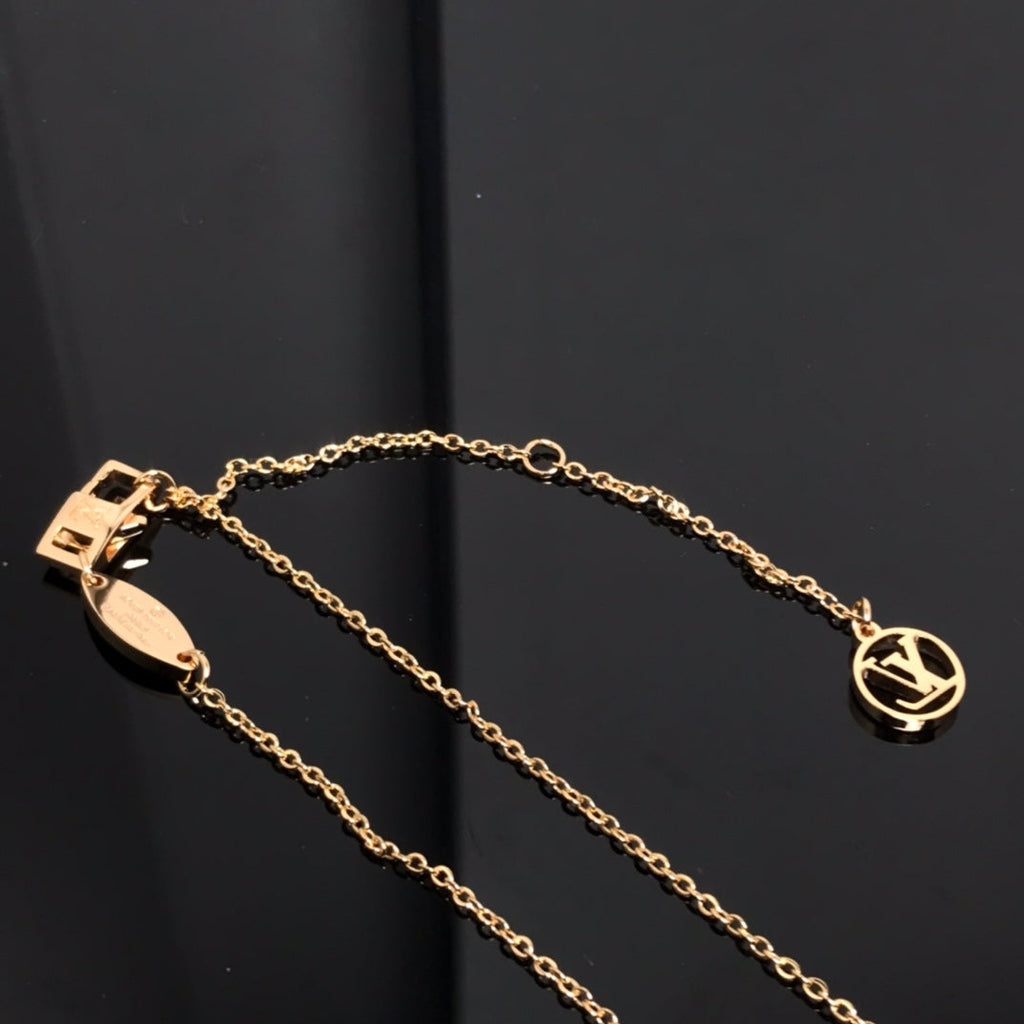 ⭐Miroze COLOR BLOSSOM PINK MOP SUN GOLD NECKLACE