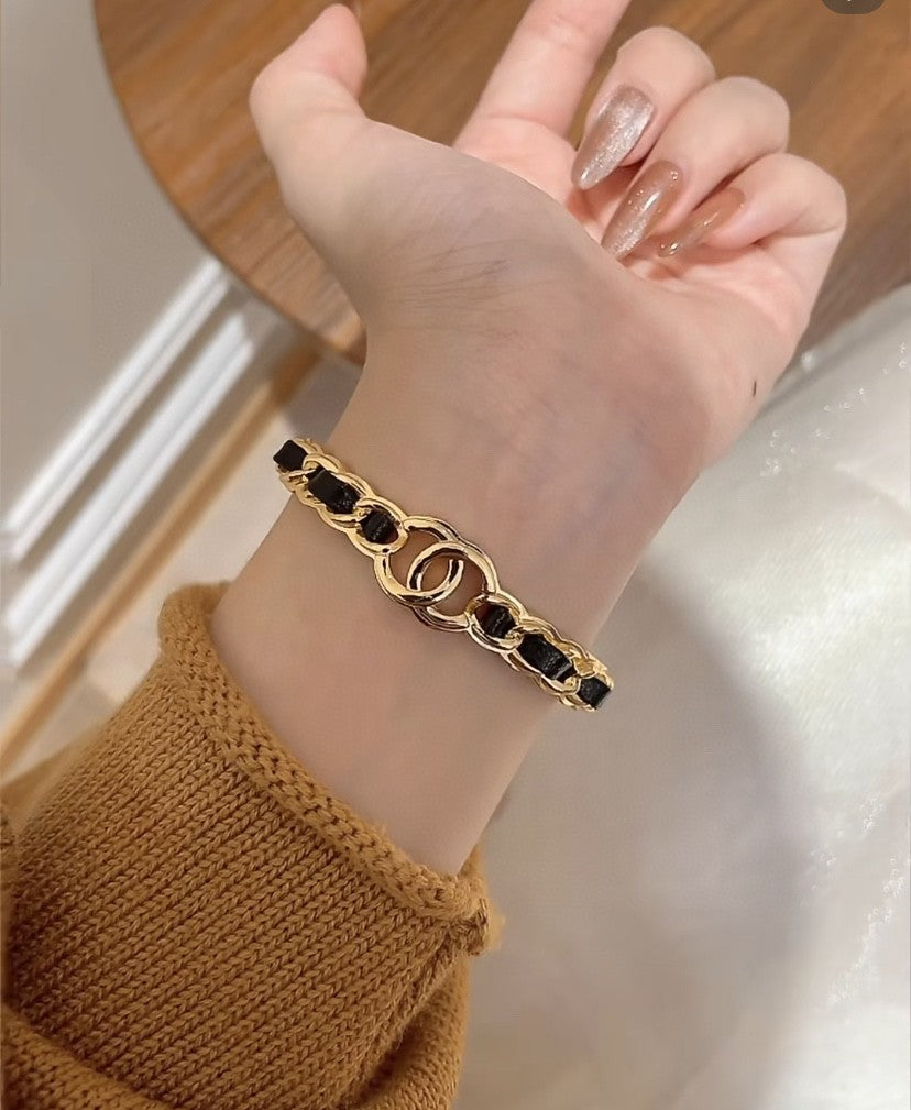 [⭐Miroze]Double C Open Bangle