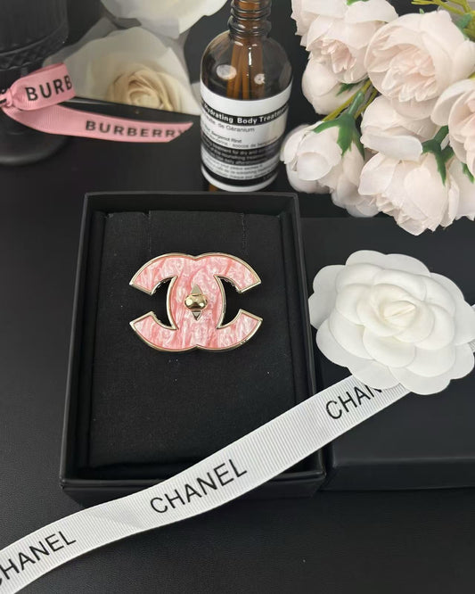 [⭐Miroze]Pink Resin Classic Brooch 5cm