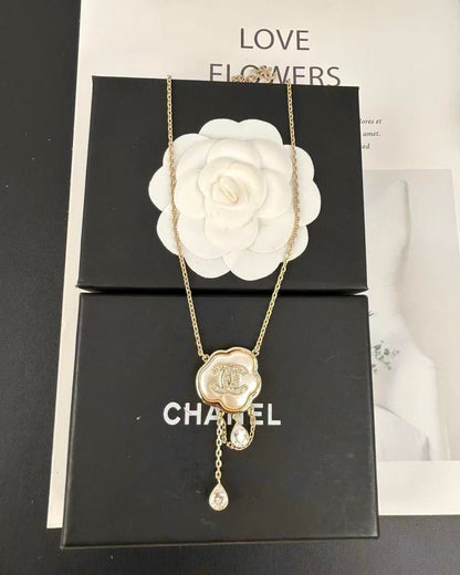[⭐Miroze]Cloud Pearl Mother-of-Pearl Diamond Chain Pendant Necklace