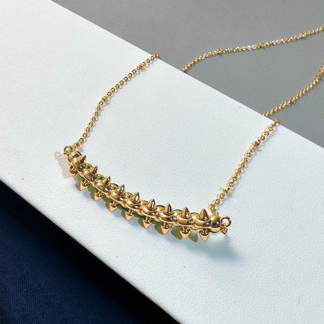 [⭐Miroze]New Arrival: Green Bead Rivet Necklace