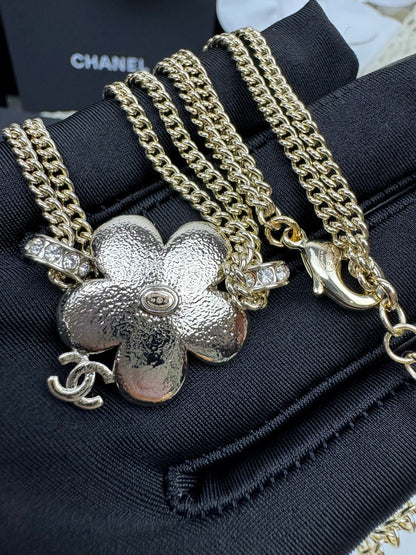 [⭐Miroze]新作 ブルーフローラル二重ネックレス