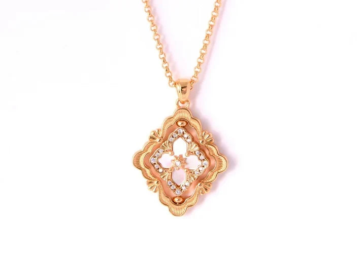 [⭐Miroze] B.C.L ENAMEL ROTATING SINGLE-DIAMOND NECKLACE£¨Various colors£©
