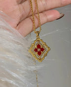 [⭐Miroze] B.C.L ENAMEL ROTATING SINGLE-DIAMOND NECKLACE£¨Various colors£©