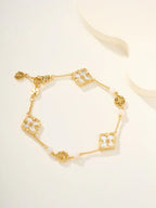 [⭐Miroze]B.C.L ENAMELED Three-Flower Bracelet£¨Trumpet)
