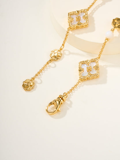 [⭐Miroze]B.C.L ENAMELED Three-Flower Bracelet（Trumpet)