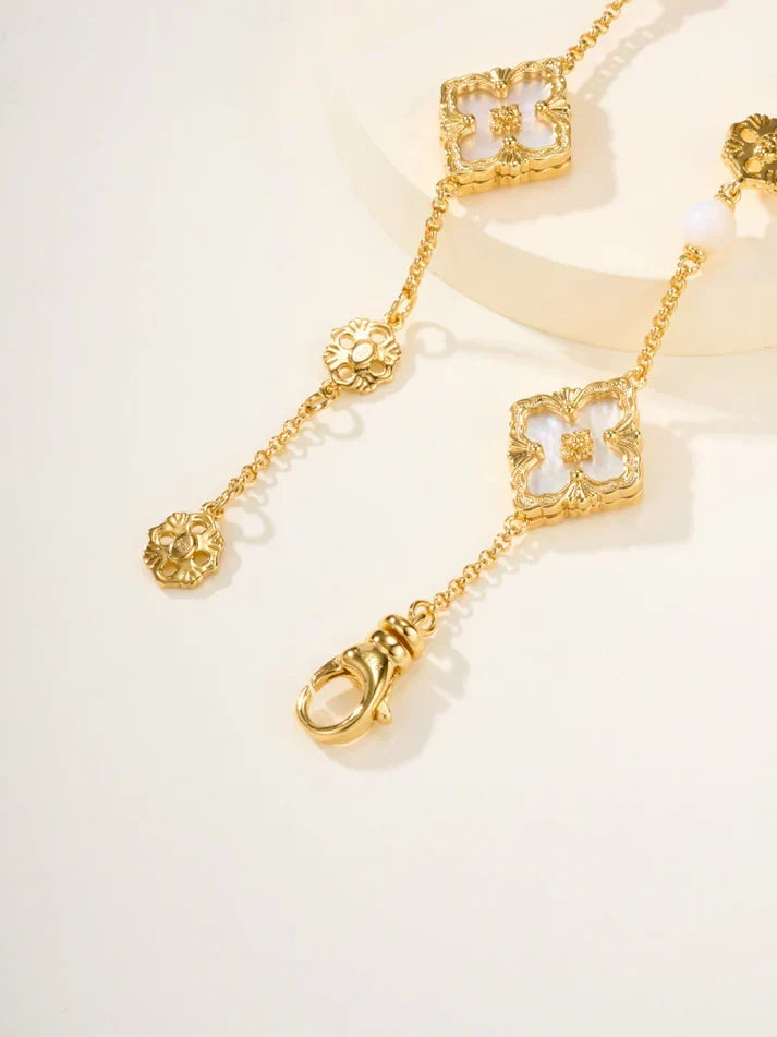 [⭐Miroze]B.C.L ENAMELED Three-Flower Bracelet£¨Trumpet)