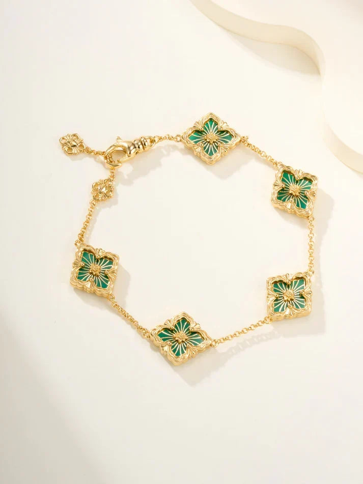 [⭐Miroze]B.C.L ENAMELED Five-Flower Bracelet£¨Various Colors)
