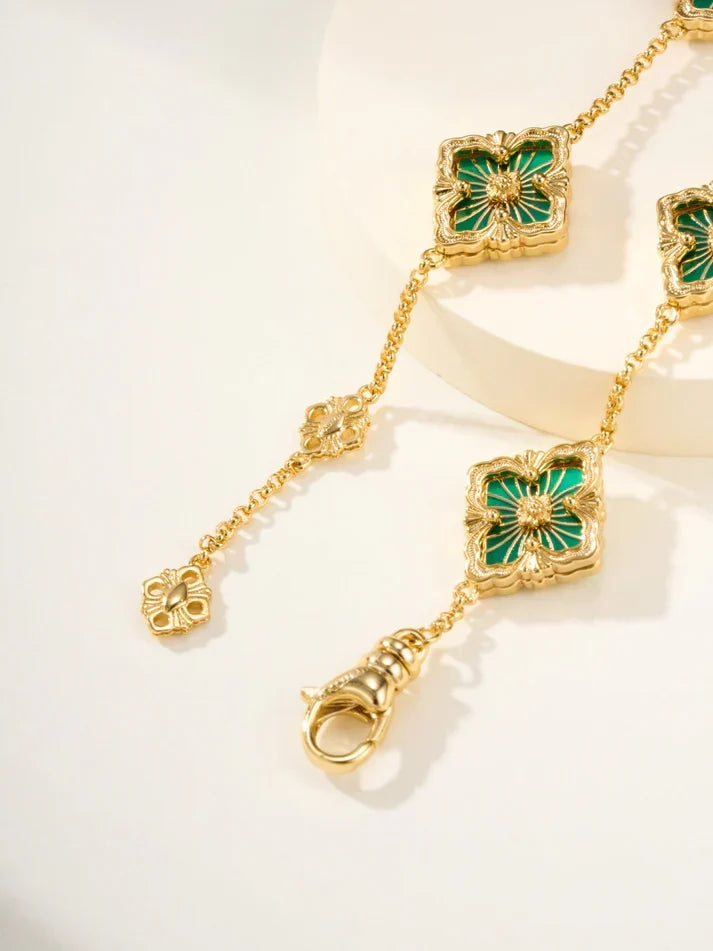 [⭐Miroze]B.C.L ENAMELED Five-Flower Bracelet£¨Various Colors)