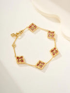 [⭐Miroze]B.C.L ENAMELED Five-Flower Bracelet£¨Various Colors)