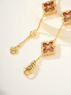 [⭐Miroze]B.C.L ENAMELED Five-Flower Bracelet£¨Various Colors)