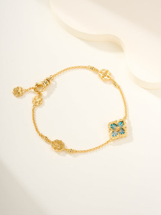 [⭐Miroze]B.C.L ENAMELED One-Flower Bracelet（Various Colors)